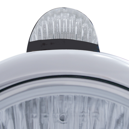 Black Guide 682-C Headlight H4 & Dual Mode LED Signal - Clear Lens