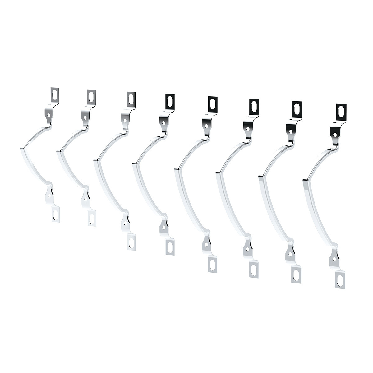 Tail Light Lens Trim Set For 1959 Chevy Impala (8/Set)