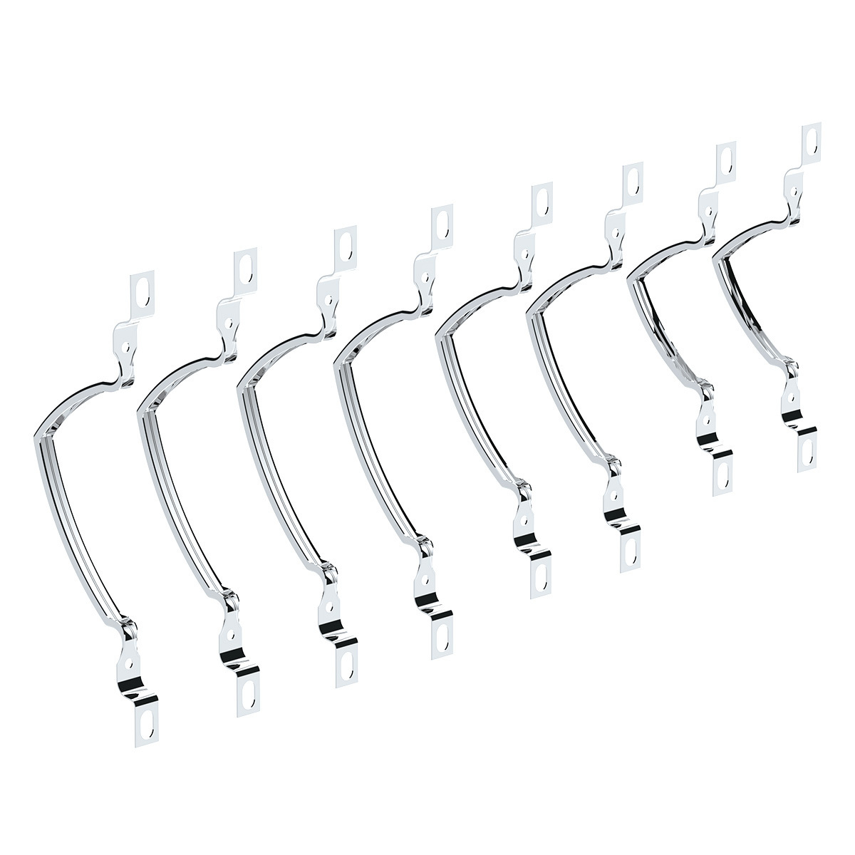 Tail Light Lens Trim Set For 1959 Chevy Impala (8/Set)