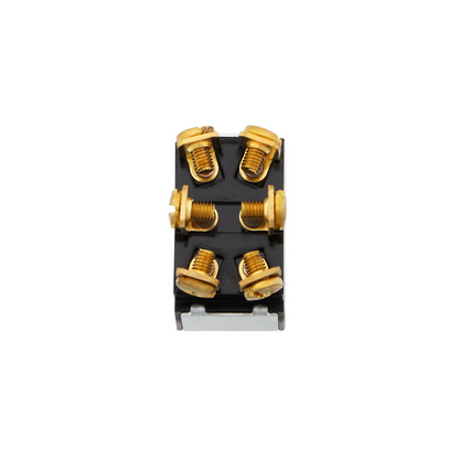 Heavy Duty Toggle w/ 6 Screw Terminals 30 Amp 12V D.P.S.T Mom.On/Off/Mom.On 1 Pc.