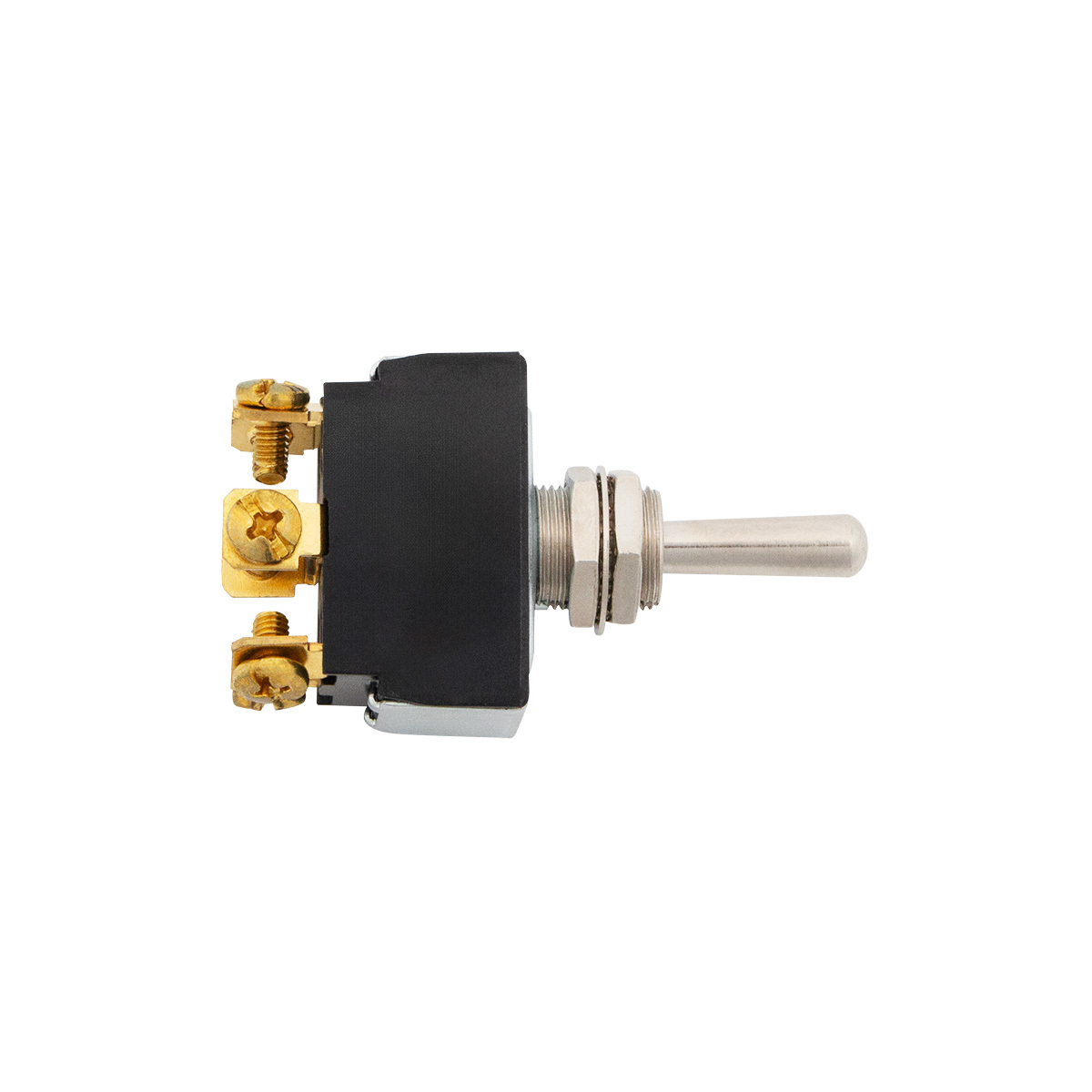 Heavy Duty Toggle w/ 6 Screw Terminals 30 Amp 12V D.P.S.T Mom.On/Off/Mom.On 1 Pc.