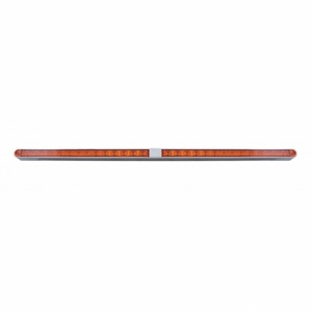 Dual 14 LED 12" Light Bars With Bezel - Amber LED/Amber Lens