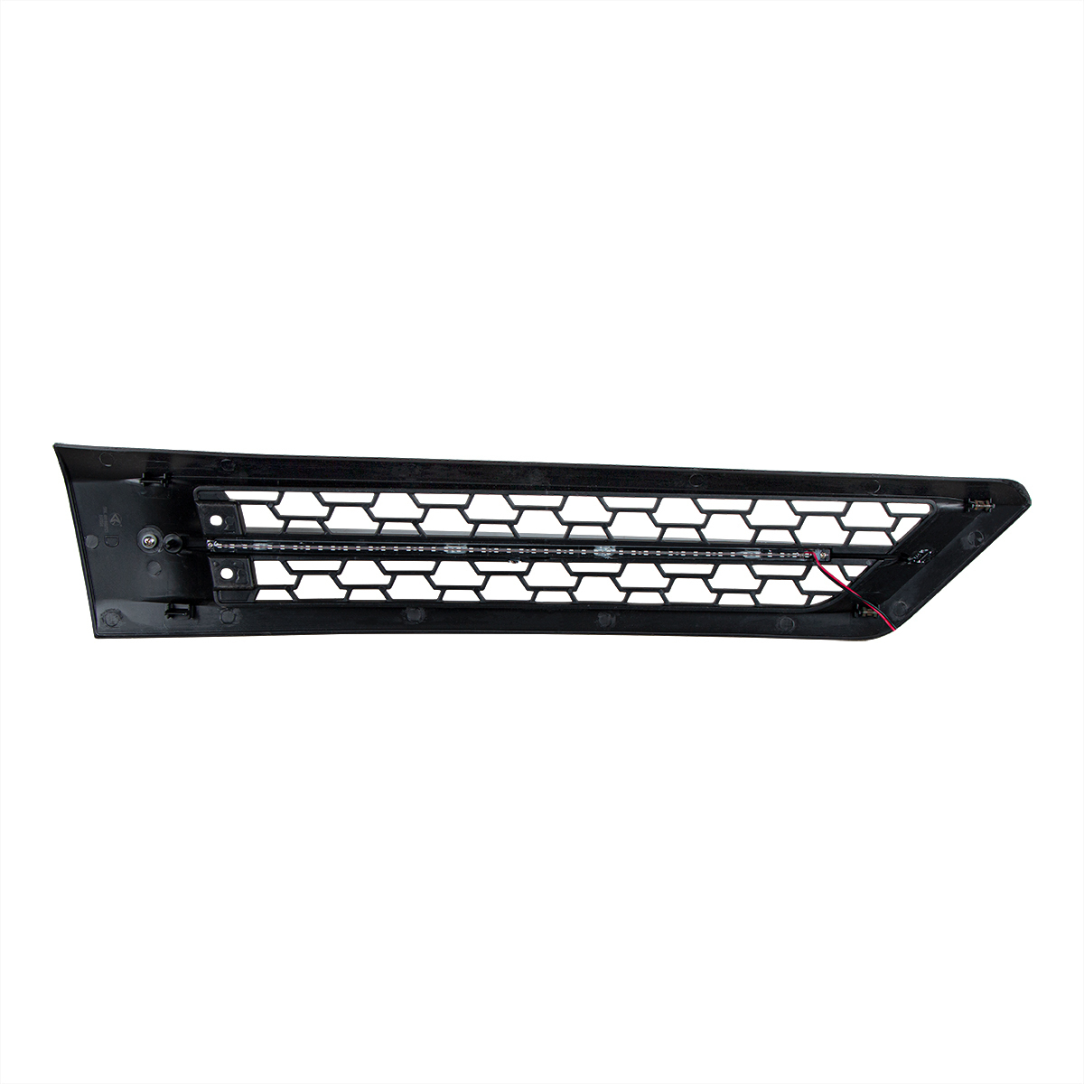 Hood Air Intake Grille With Amber LED For 2018-2024 Freightliner Cascadia 126 - Driver
