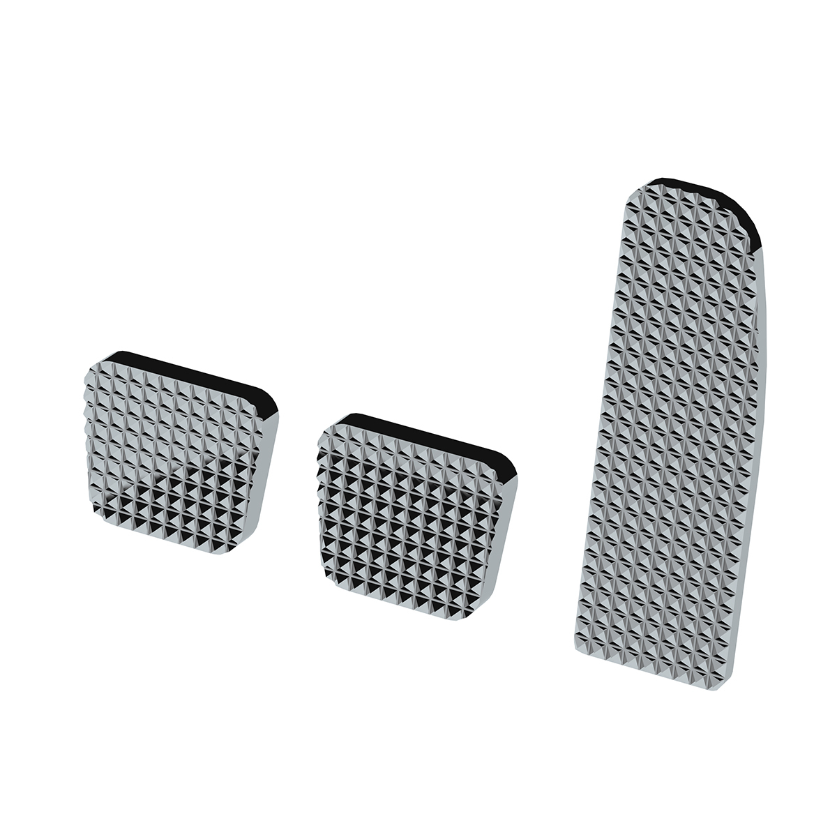 Chrome Billet Aluminum Diamond Pedal Set For 2008-2017 Freightliner Cascadia/Coronado/M3