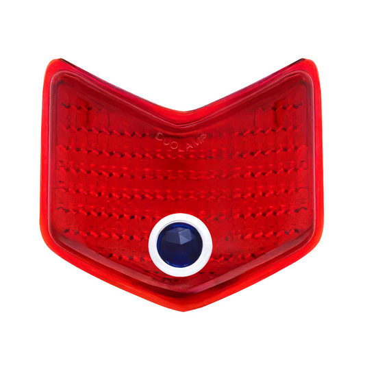 Glass Tail Light Lens With Blue Dot For 1940 Ford Passenger Car