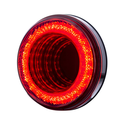 Mirage 24 LED 4" Round Stop/Turn/Tail Light - Red LED/Red Lens (Bulk)