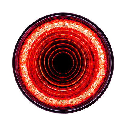 Mirage 24 LED 4" Round Stop/Turn/Tail Light - Red LED/Red Lens (Bulk)