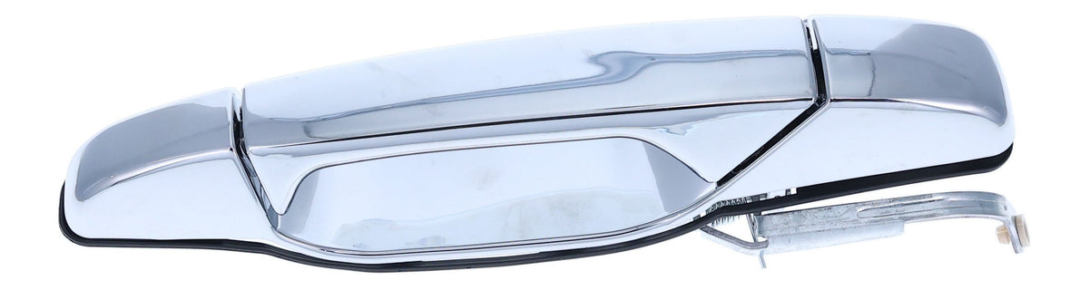 Exterior Door Handle Front LH, Front RH, Rear LH, Rear RH Plastic All Chrome for 2007-2013 Chevrolet Avalanche Tahoe Suburban Silverado; 2007-2013 GMC Yukon Sierra; 2007-2013 Cadillac Escalade