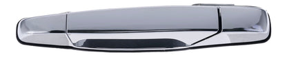 Exterior Door Handle Front LH, Front RH, Rear LH, Rear RH Plastic All Chrome for 2007-2013 Chevrolet Avalanche Tahoe Suburban Silverado; 2007-2013 GMC Yukon Sierra; 2007-2013 Cadillac Escalade