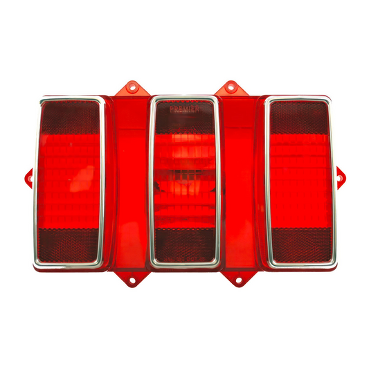 Tail Light Lens With Stainless Steel Trim For 1969 Ford Mustang