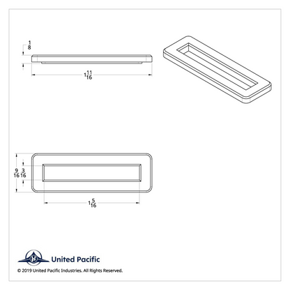 Chrome Plastic Indicator Label Trim For Freightliner Classic/FLD (6 Pack)
