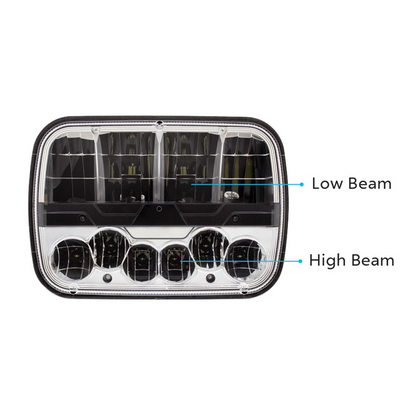 ULTRALIT - High Power LED 5" X 7" Headlight