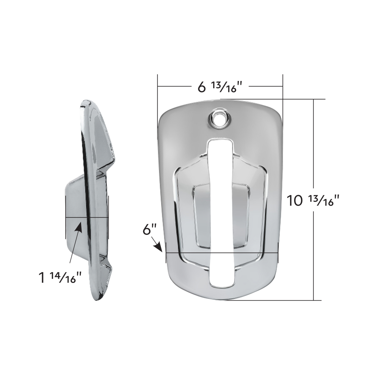 Chrome Door Handle Cover (2pcs) For 2018-2026 Freightliner Cascadia - Driver and Passenger