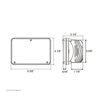 ULTRALIT - 8 High Power LED 4" X 6" Headlight - High Beam
