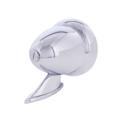 GT Racing Style Exterior Mirror Kit, Chrome