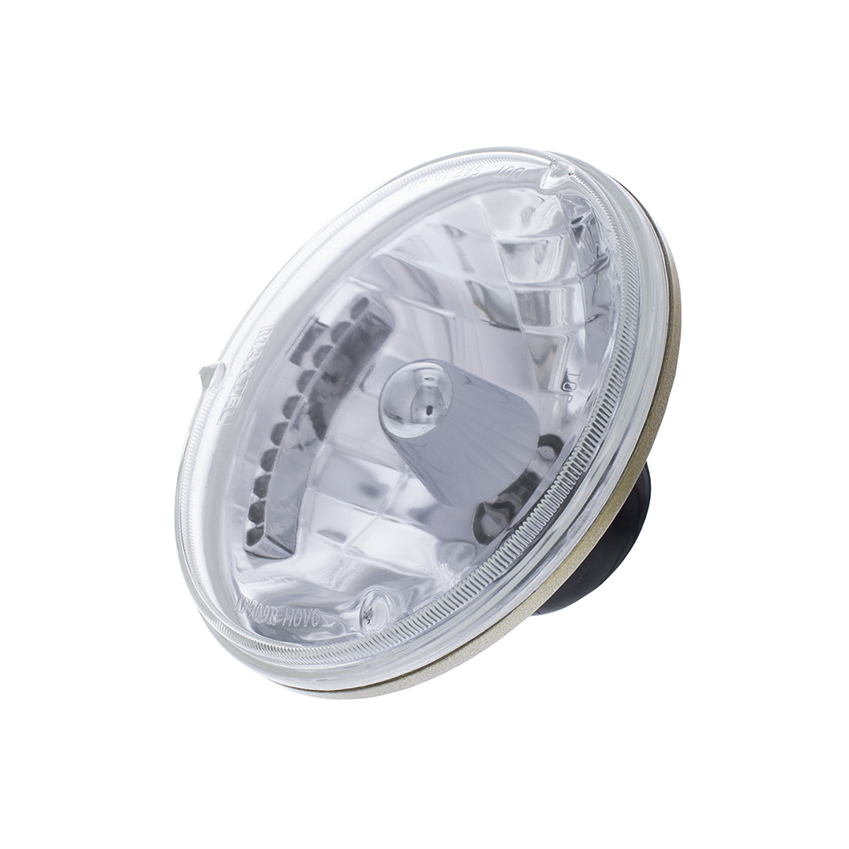 7" Crystal Headlight With 10 Amber LED Position Lights
