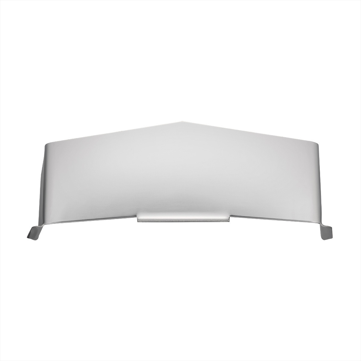 Stainless Steel Visor For 4" X 6" Rectangular Headlight, Flat Top Style