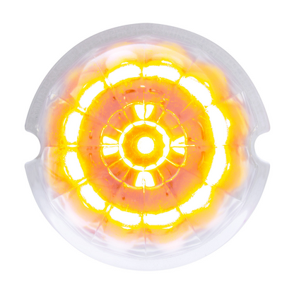 17 LED Watermelon Cab Light - Amber LED/Clear Lens (Bulk)