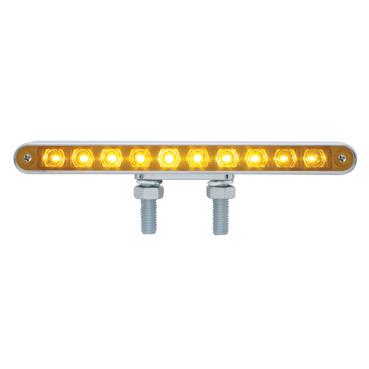 20 LED 9" Double Face Light Bar - Amber LED/Amber Lens