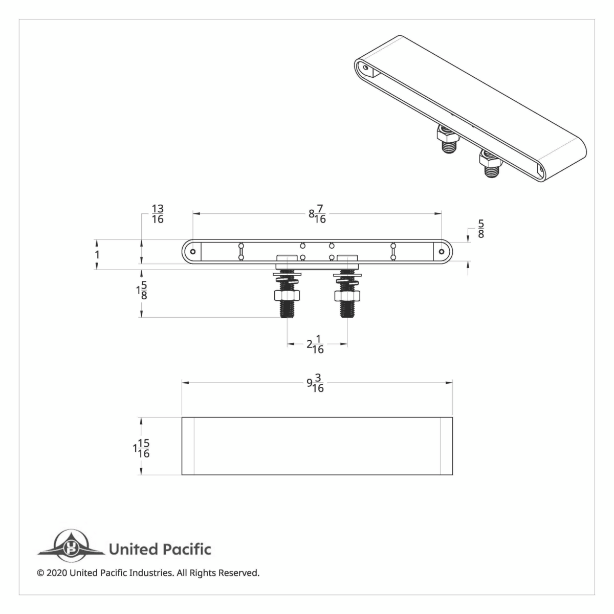 20 LED 9" Double Face Light Bar - Amber LED/Amber Lens
