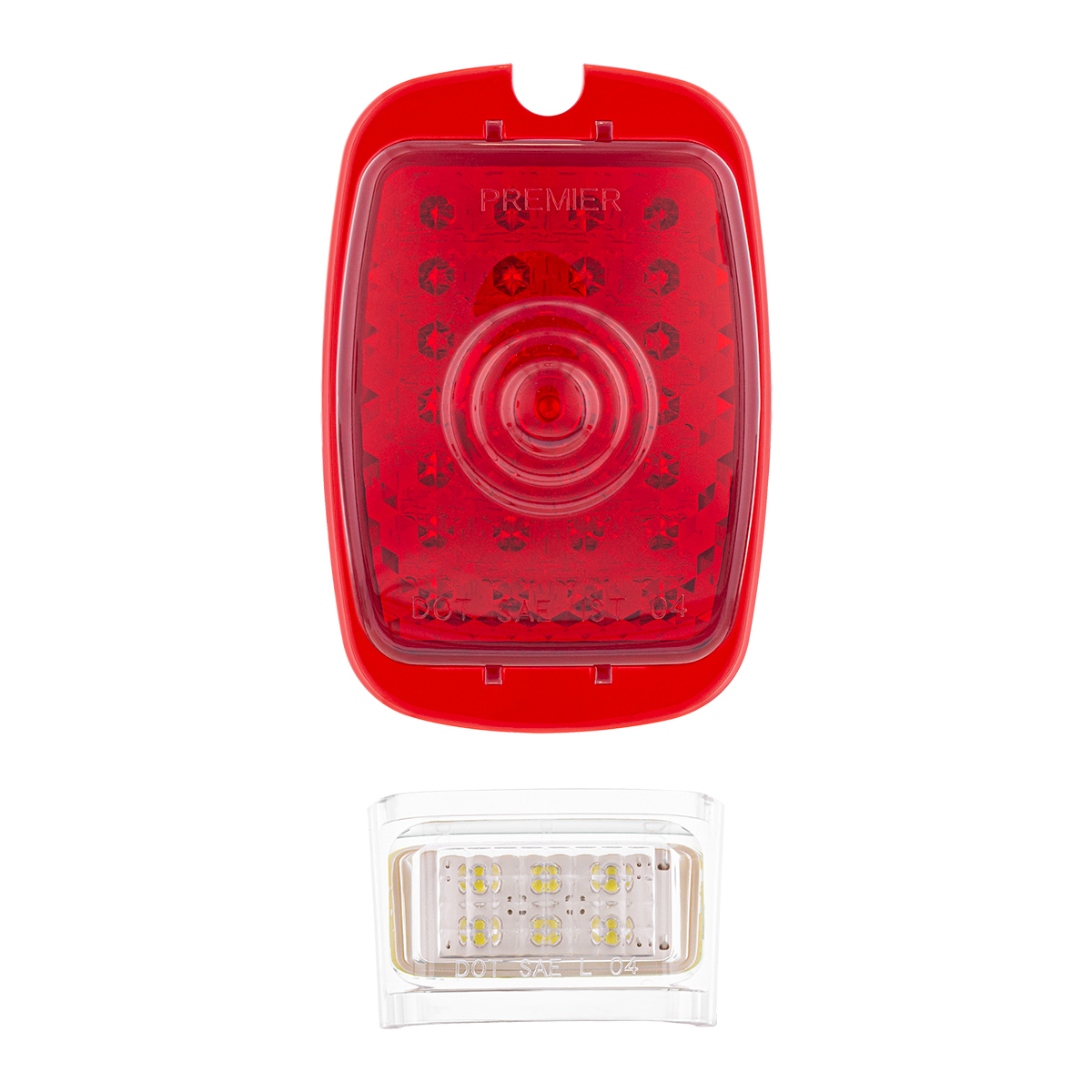 27 LED Tail Light With 6 LED LP Light For Chevy Passenger Car (1937-1938) & Truck (1940-1953)- L/H