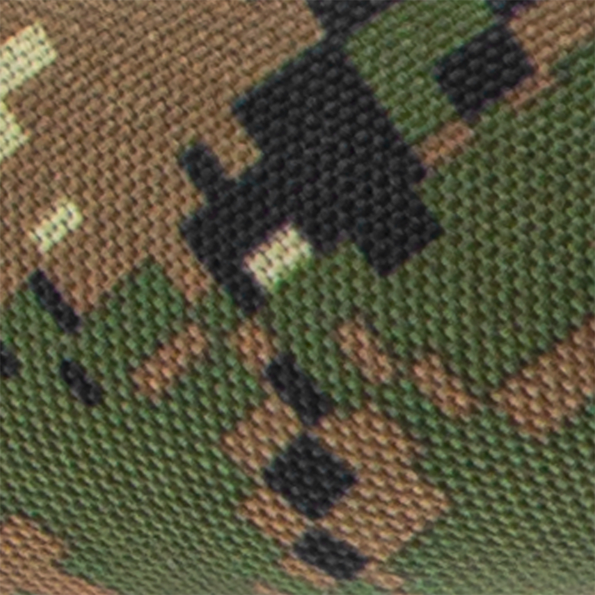 18" Cloth & Suede Camouflage Steering Wheel Cover - Digital Woodland Style