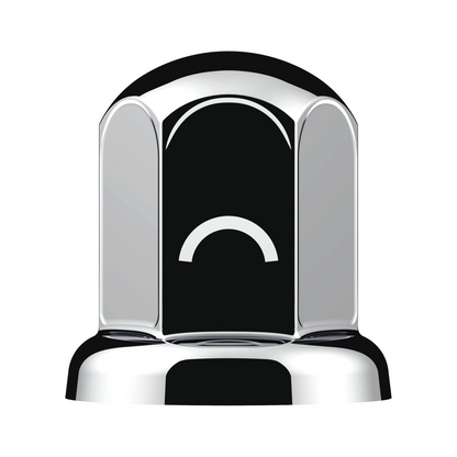 1-1/2" X 2" Chrome Steel Standard Nut Cover With Flange