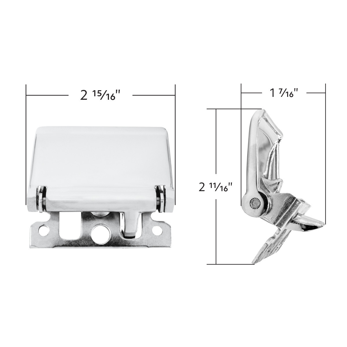 Chrome Interior Door Handle For 1968-1977 Ford Bronco-L/H and R/H (2pcs)