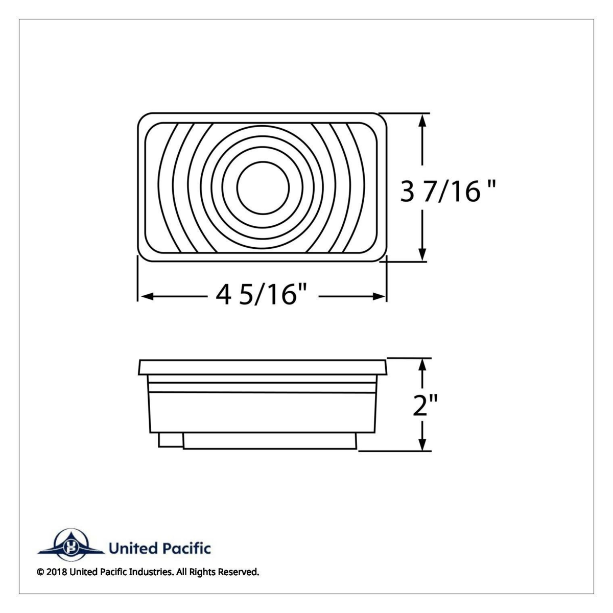 Rectangular Light (Stop, Turn & Tail) - Red Lens