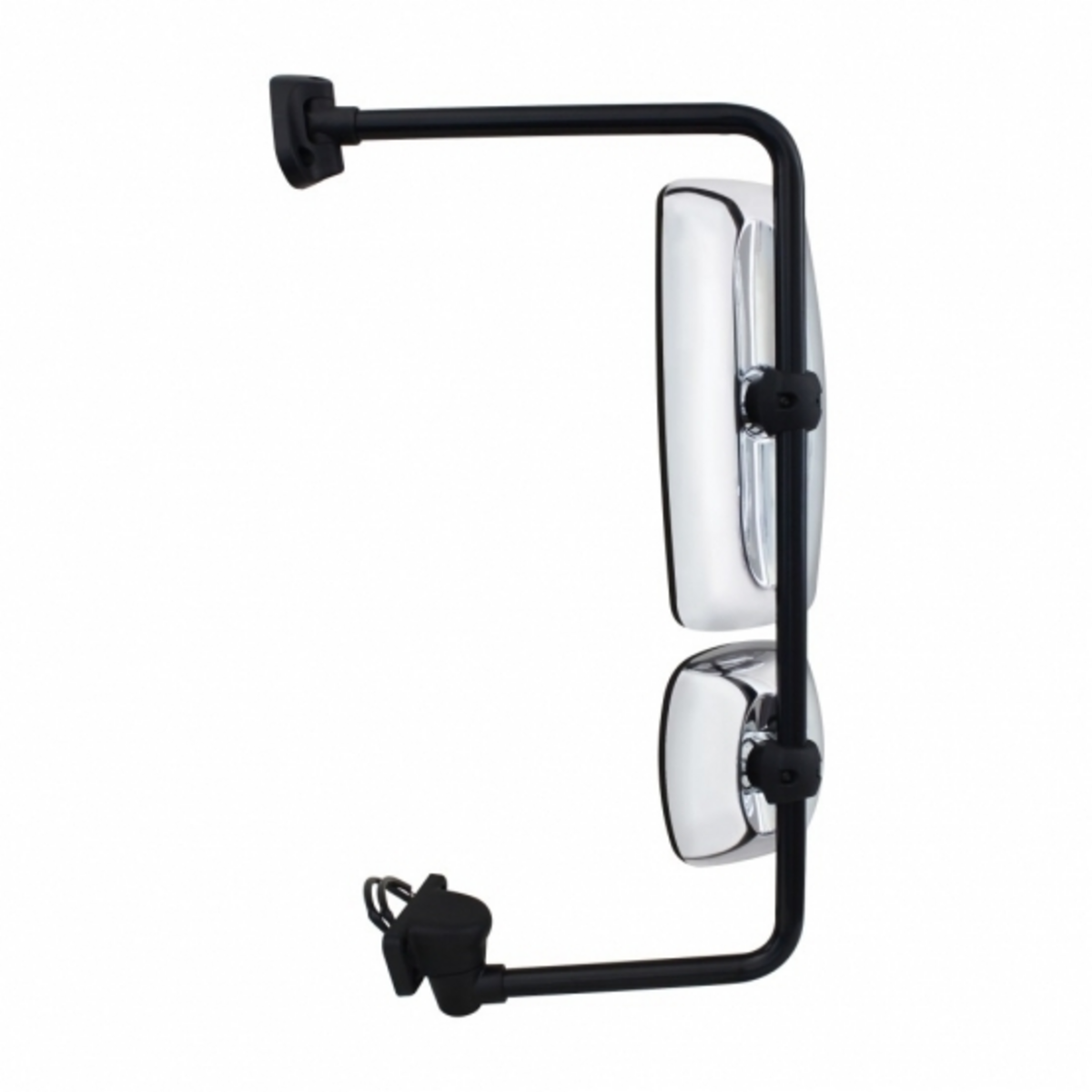 Chrome Mirror Assembly With Power Adjust & Heated For Freightliner M2 - Driver