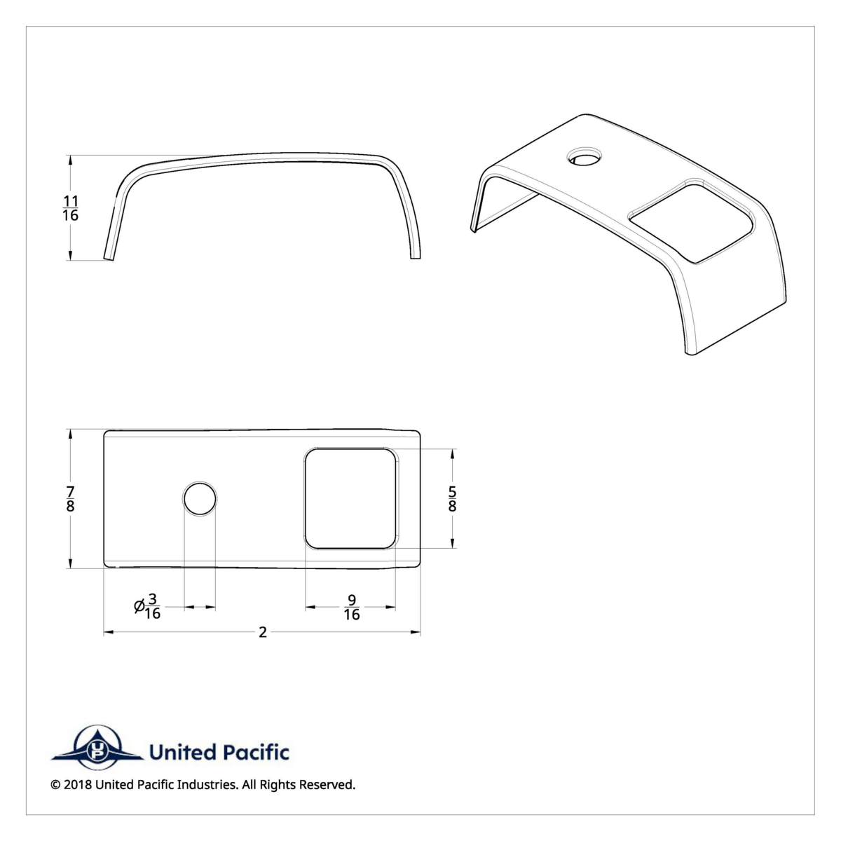 Rocker Switch Cover For 2006+ Kenworth - Plain (Card Of 3)
