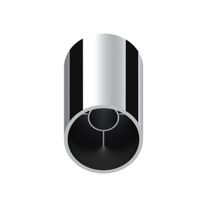 33mm X 3 3/4" Chrome Plastic Concave Top Nut Cover - Thread - On (Bulk)