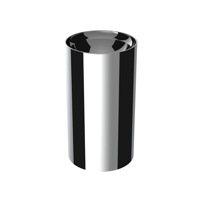 33mm X 3 3/4" Chrome Plastic Concave Top Nut Cover - Thread - On (Bulk)