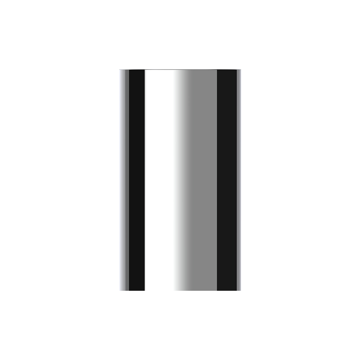 33mm X 3 3/4" Chrome Plastic Concave Top Nut Cover - Thread - On (Bulk)
