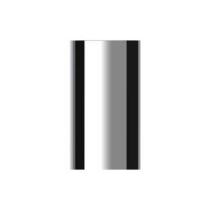 33mm X 3 3/4" Chrome Plastic Concave Top Nut Cover - Thread - On (Bulk)