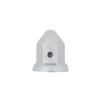 33mm X 2-3/8" Chrome Steel Pointed Nut Cover With Flange - Push-On