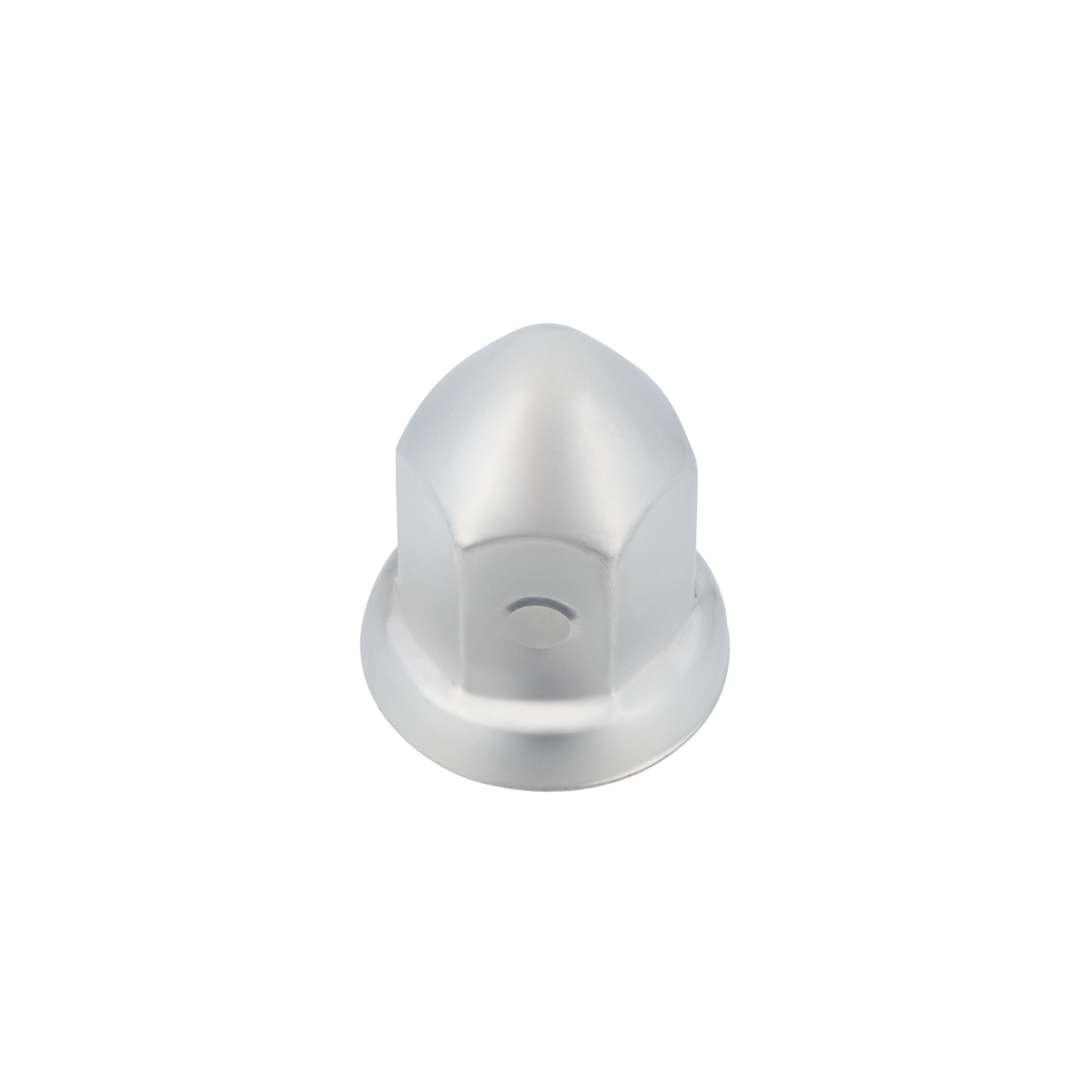 33mm X 2-3/8" Chrome Steel Pointed Nut Cover With Flange - Push-On