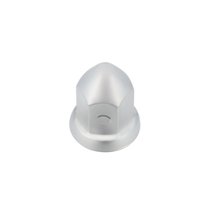 33mm X 2-3/8" Chrome Steel Pointed Nut Cover With Flange - Push-On