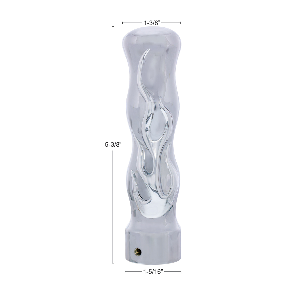Flame Shift Knob - Chrome