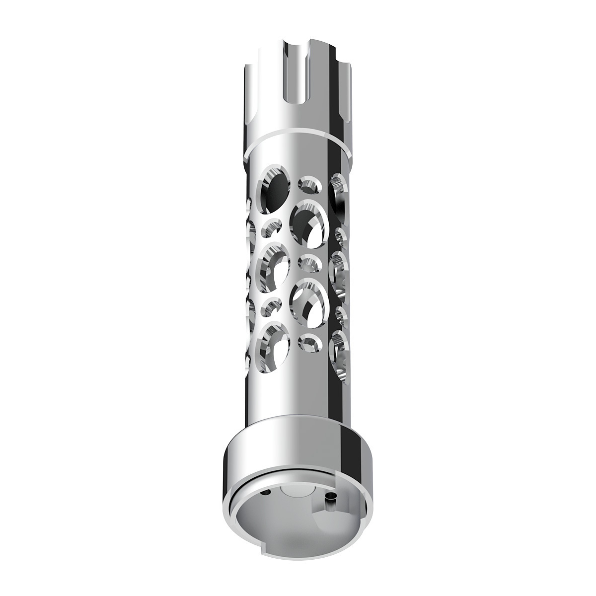 M30X3.5 Thread-On Austin Gearshift Knob With 9/10 Speed Adapter - Chrome/Vertical