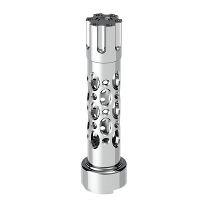M30X3.5 Thread-On Austin Gearshift Knob With 9/10 Speed Adapter - Chrome/Vertical