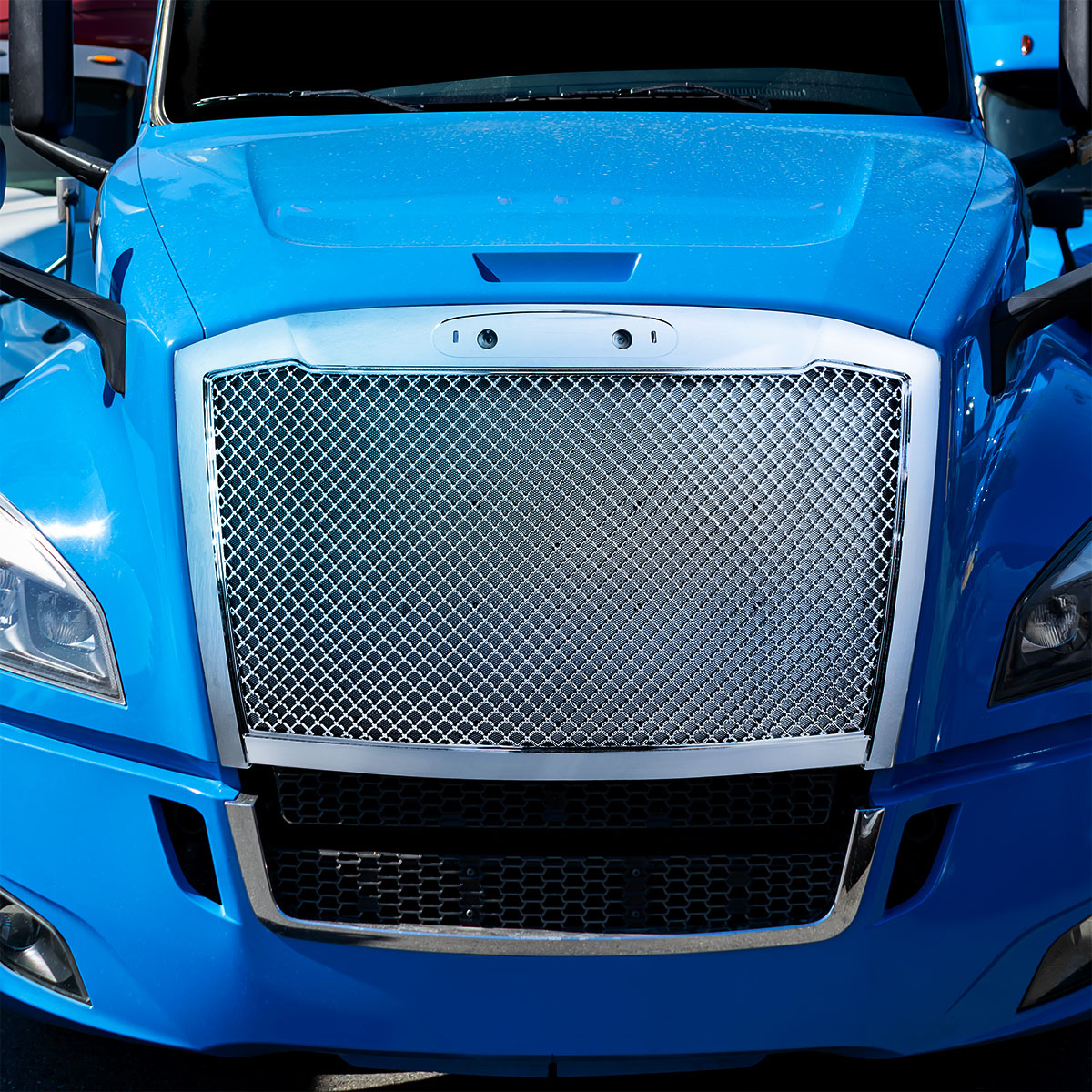 Mesh Grille For 2018-2024 Freightliner Cascadia-Chrome