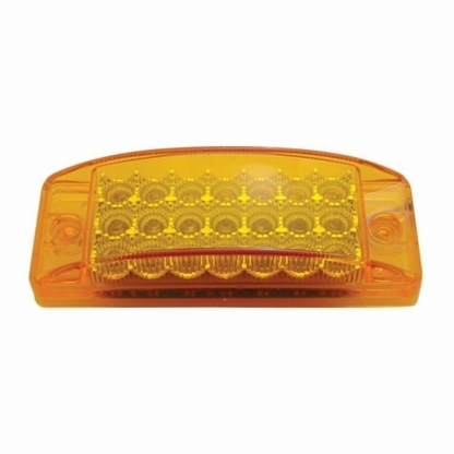21 LED Reflector Rectangular Light (Clearance/Marker) - Amber LED/Amber Lens (Bulk)