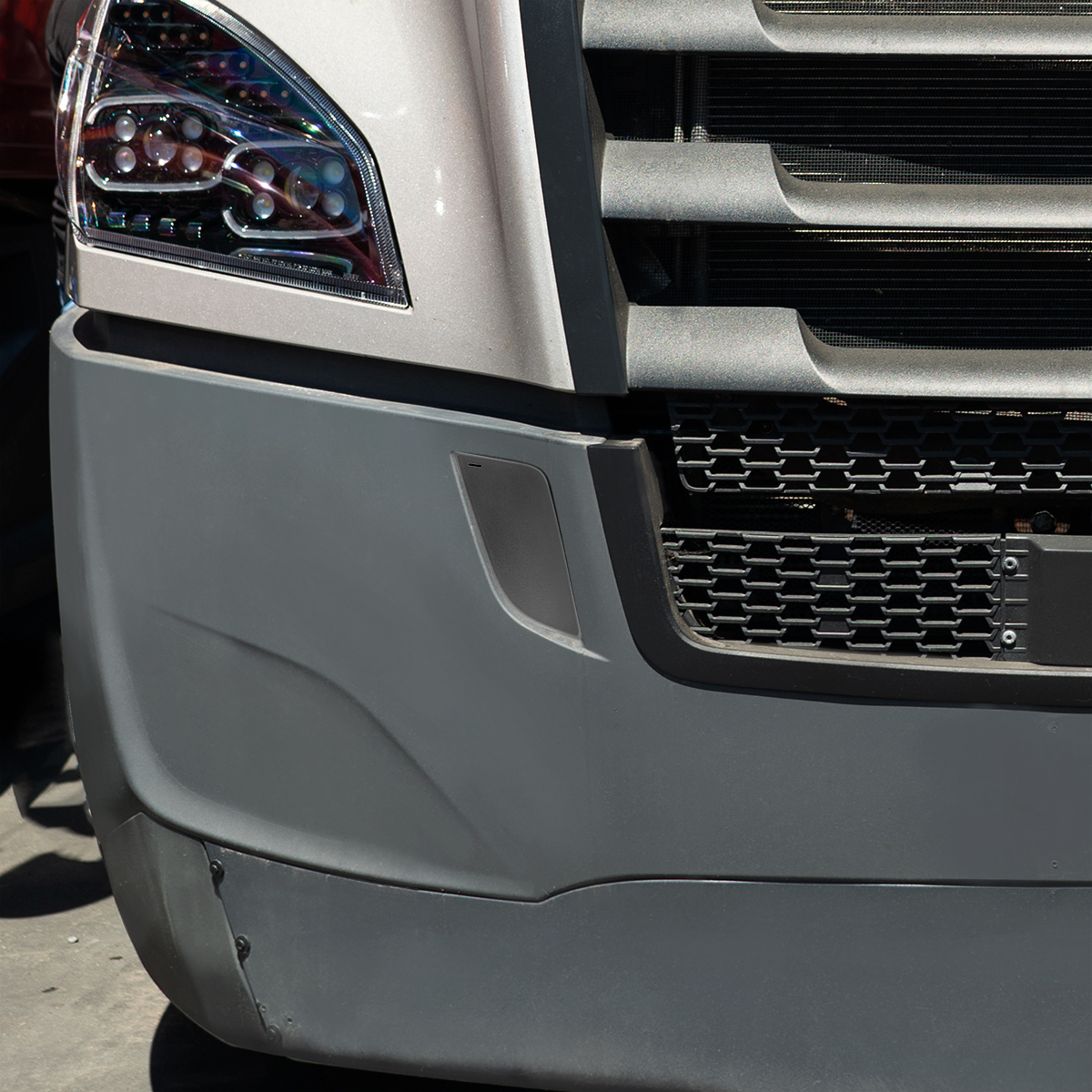 Black Tow Hook Access Cover For 2018-2024 Freightliner Cascadia - Passenger