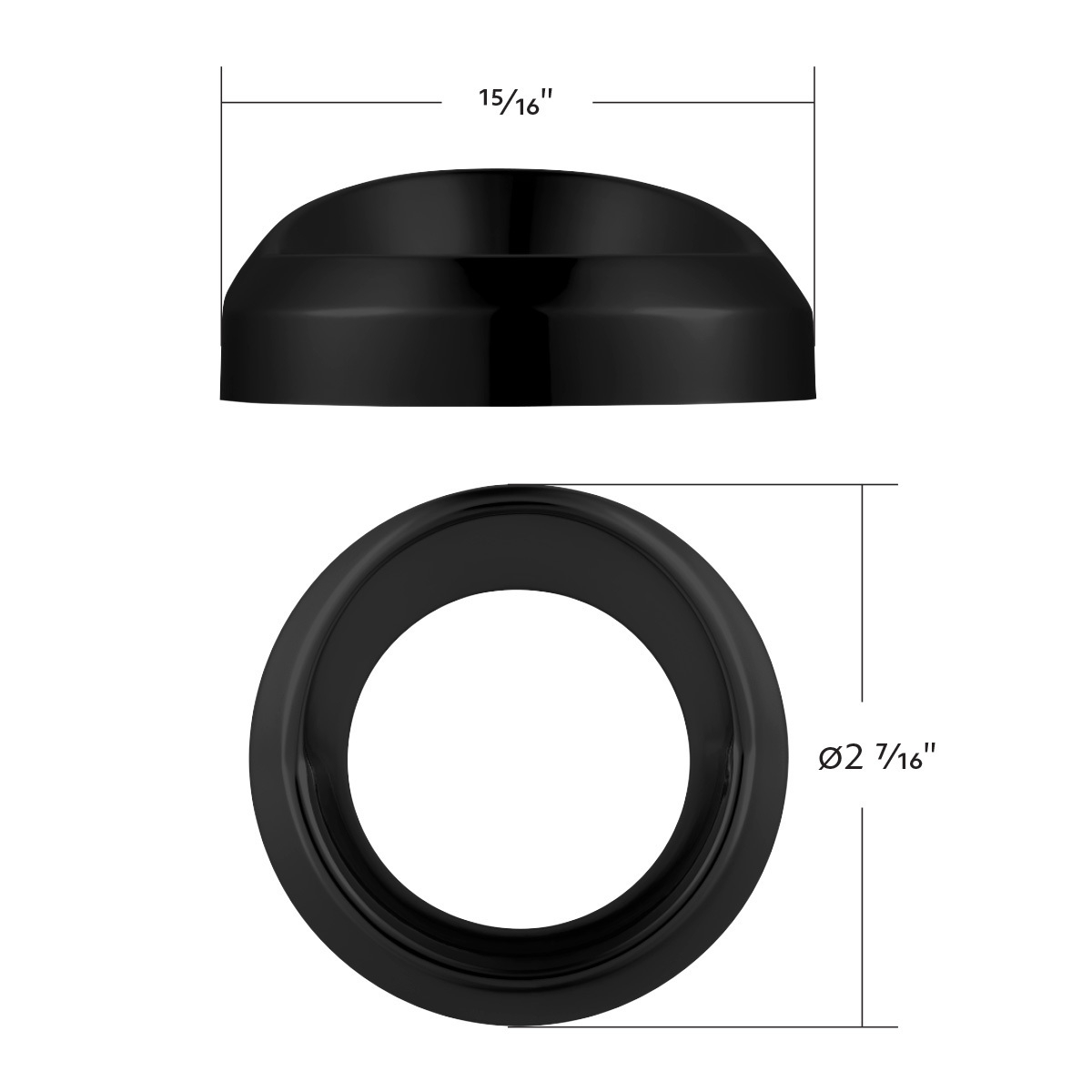 Candy Color Small Gauge Cover With Visor-Matte Black