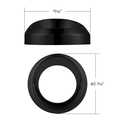 Candy Color Small Gauge Cover With Visor-Matte Black