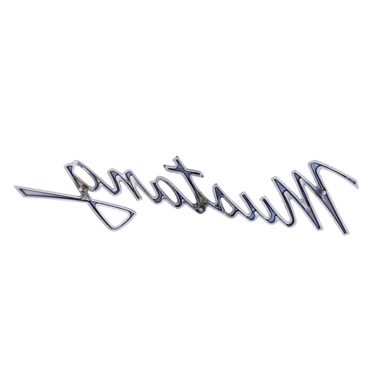 Die-Cast "Mustang" Script Emblem With Mounting Studs for 1968 Mustang