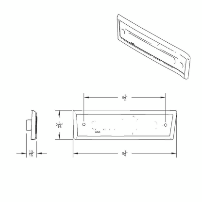 8 Amber LED Dual Function Side Marker With SS Trim For 1981-1987 Chevrolet & GMC Truck - L/H
