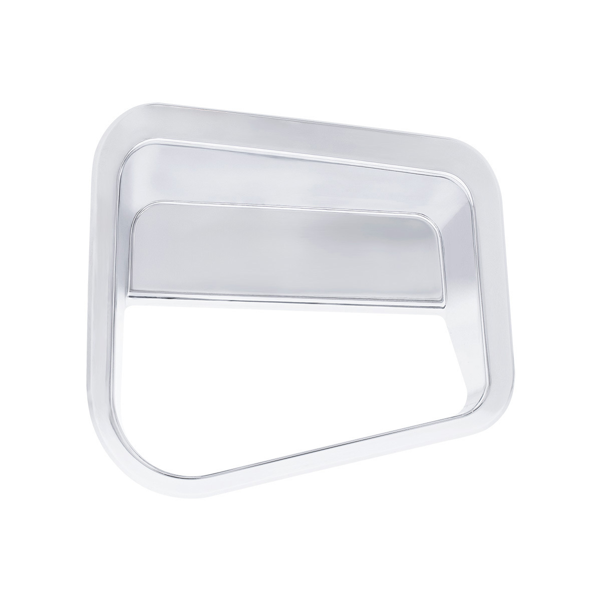 Chrome Plastic Fairing Latch Cover For 2018-2024 Volvo VNL-Passenger Front; Chrome Plastic Fairing Latch Cover For 2018-2024 Volvo VNL-Driver Front (2pcs)