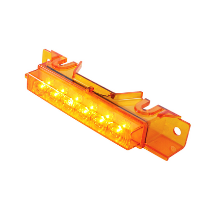 6 LED Exterior Visor Light For 1996-2024 Volvo VNL-Amber LED/Amber Lens